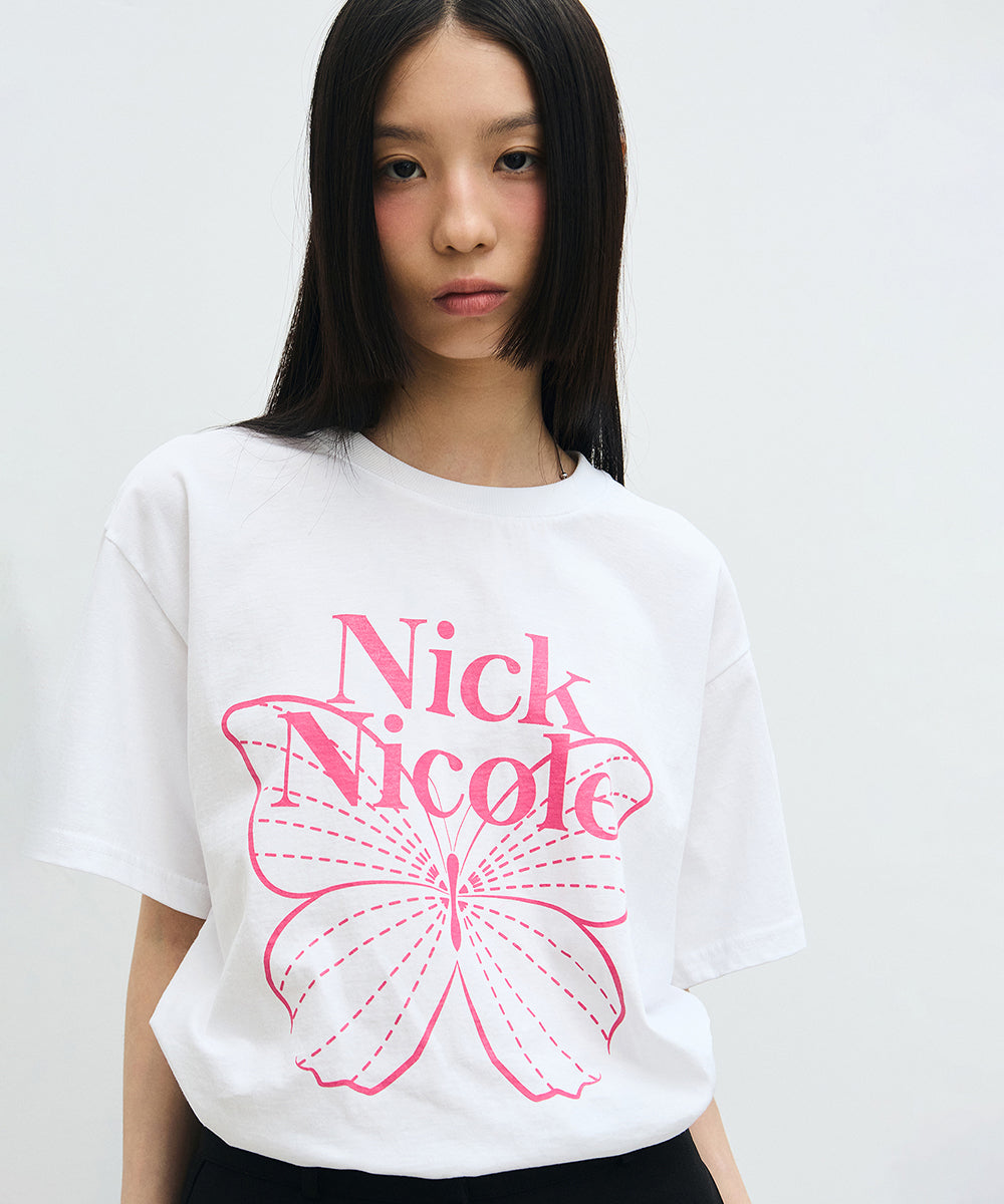 韓國 Nick Nicole Big Butterfly Sleeve Top【NK027】