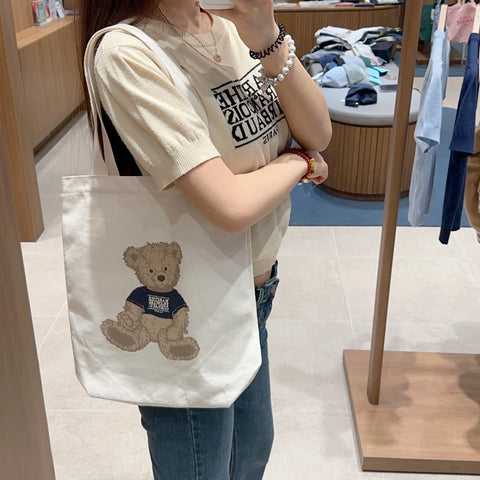 韓國 Marithe Francois Girbaud DOODLE BEAR ECO BAG【MF416】