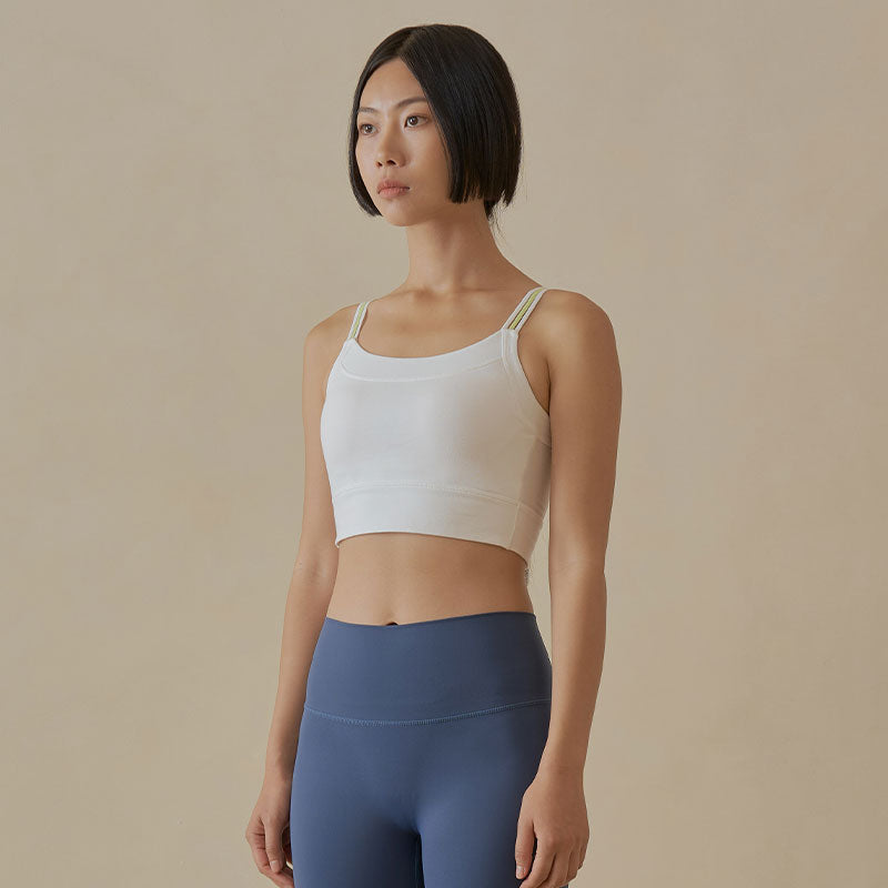 Comfort Lab Casual Strap Cotton Crop Top【LL044】