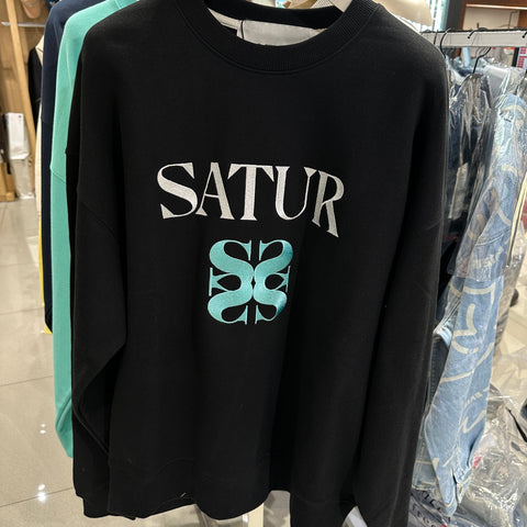 韓國 Satur Classic Logo Sweatshirt【SR055】