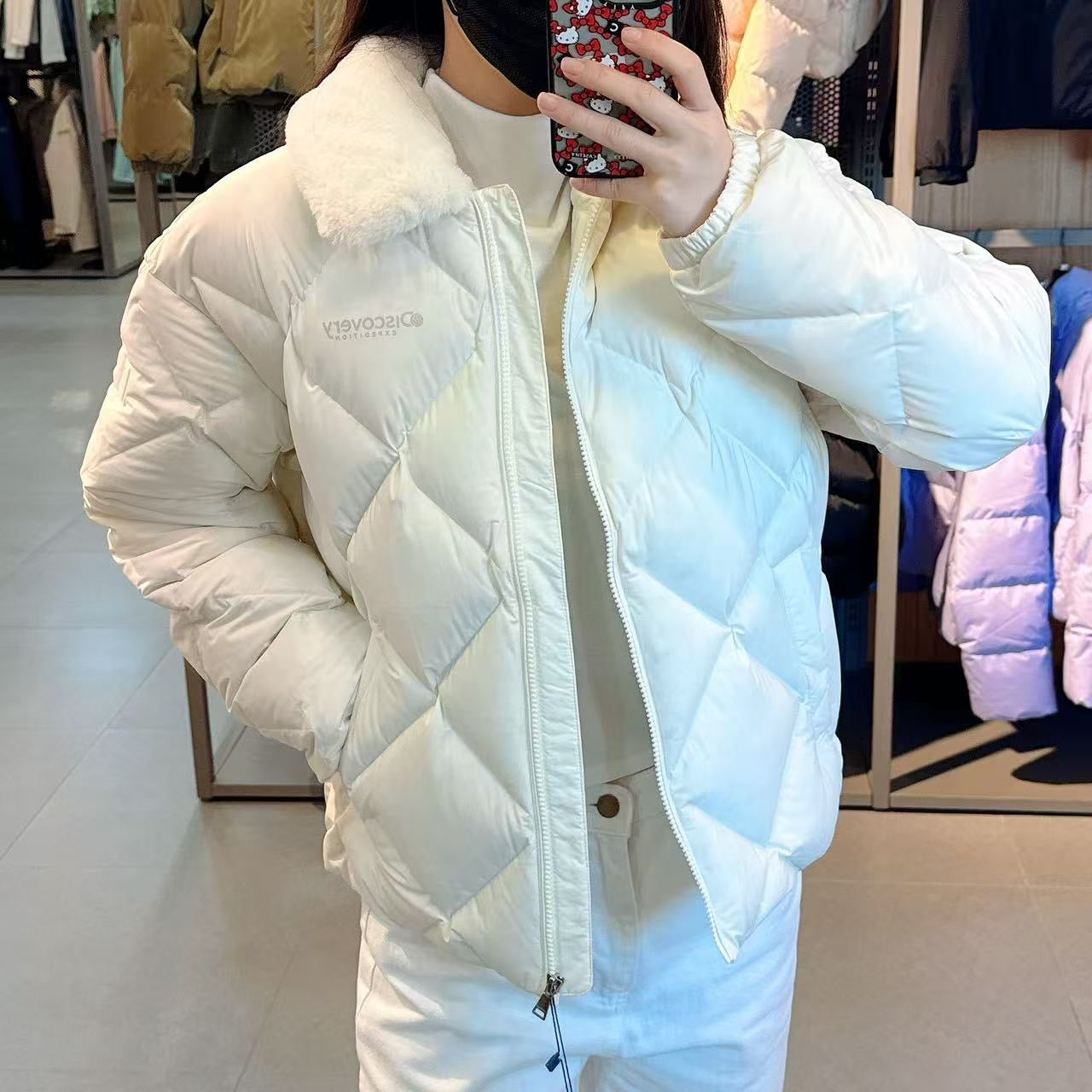 韓國 Discovery Women's Melrose Tube Goose Down Short Padding (鵝絨)【DY127】