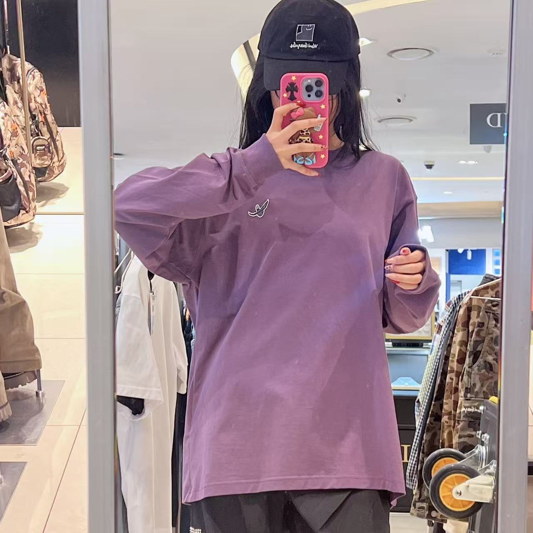 韓國 Mark Gonzales Angel Wappen Long Sleeve T-Shirt【MG222】