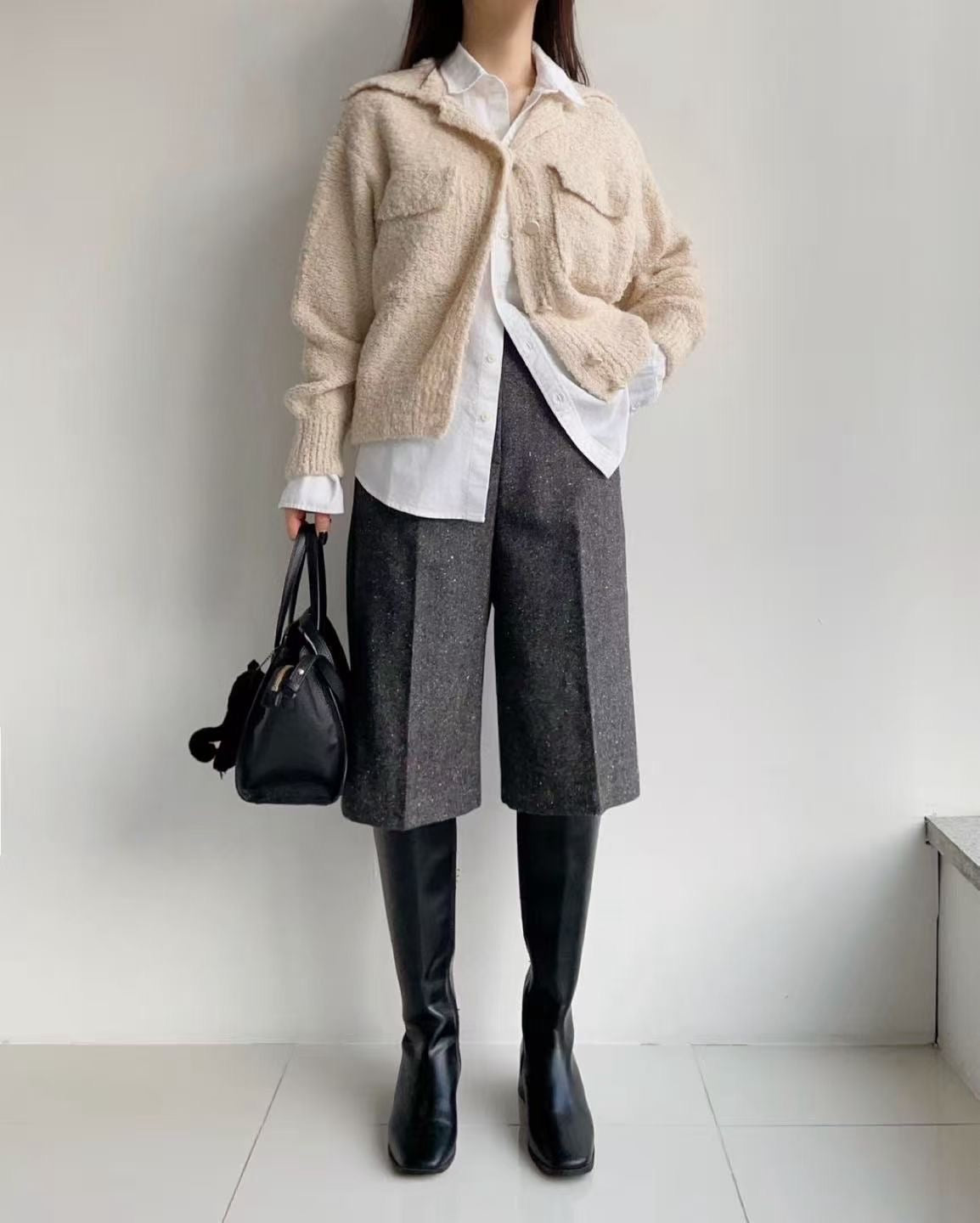 韓國 HowLuk 短褲 刷薄毛  (冬季款)【H362】