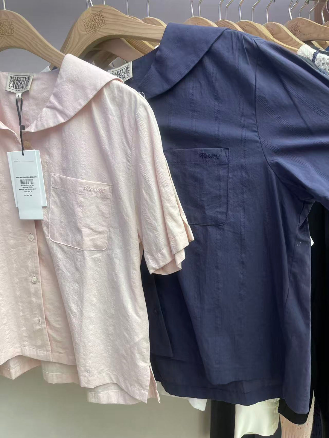 韓國 Marithe Francois Girbaud W Marine Half Sleeve Shirt【MF692】