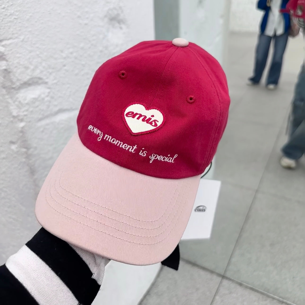 【現貨】韓國 EMIS Heart Wappen Tone On Tone Cap【ES065】