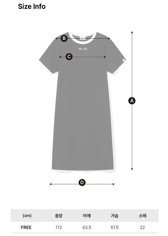 韓國 Beentrill Simple color blocking long one-piece【BL051】