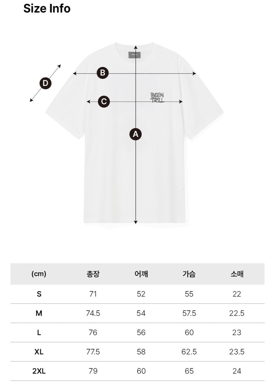 韓國 Beentrill Spray Hashtag T-Shirt【BL013】