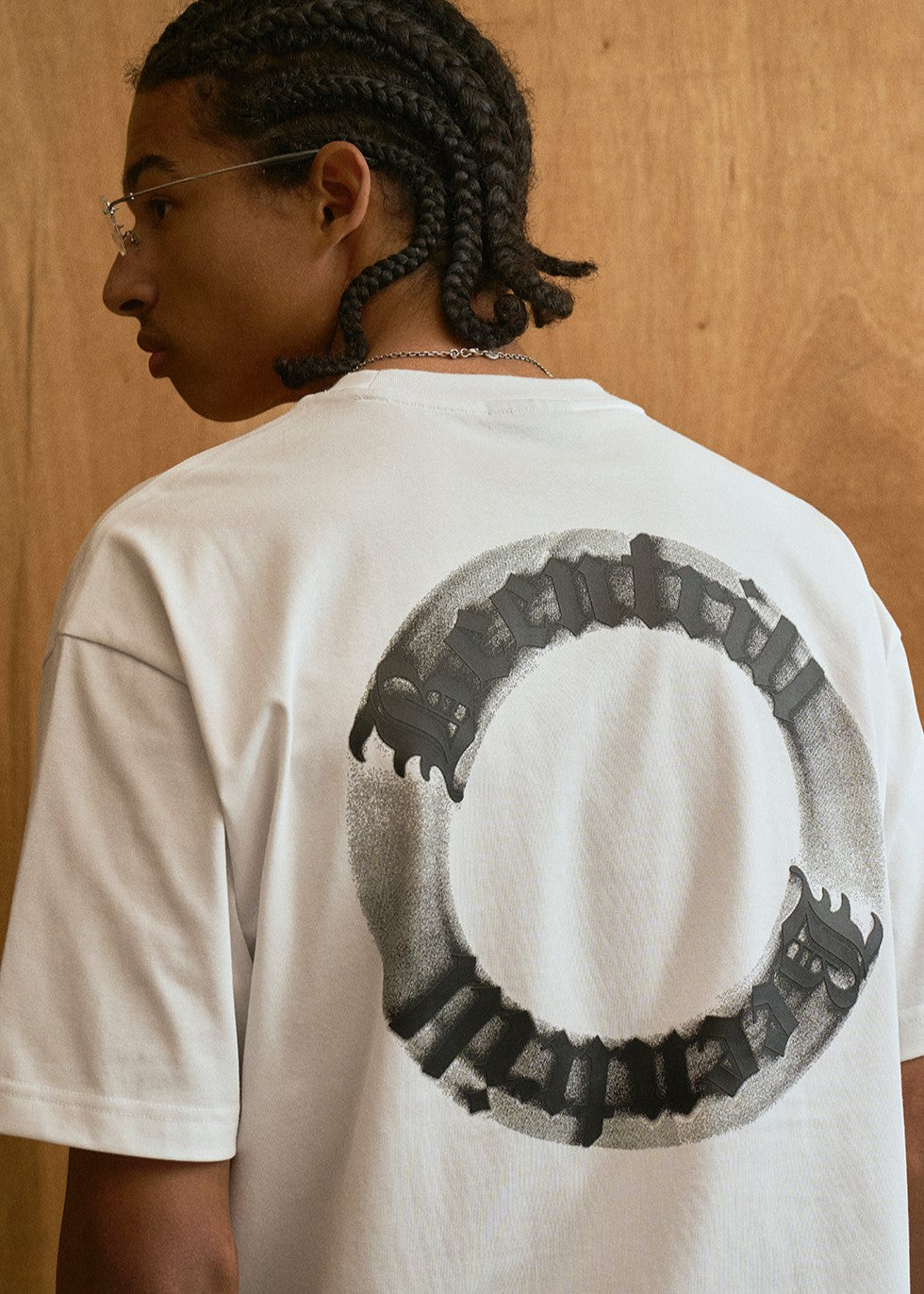 韓國 Beentrill Shading Lettering T-Shirt【BL015】