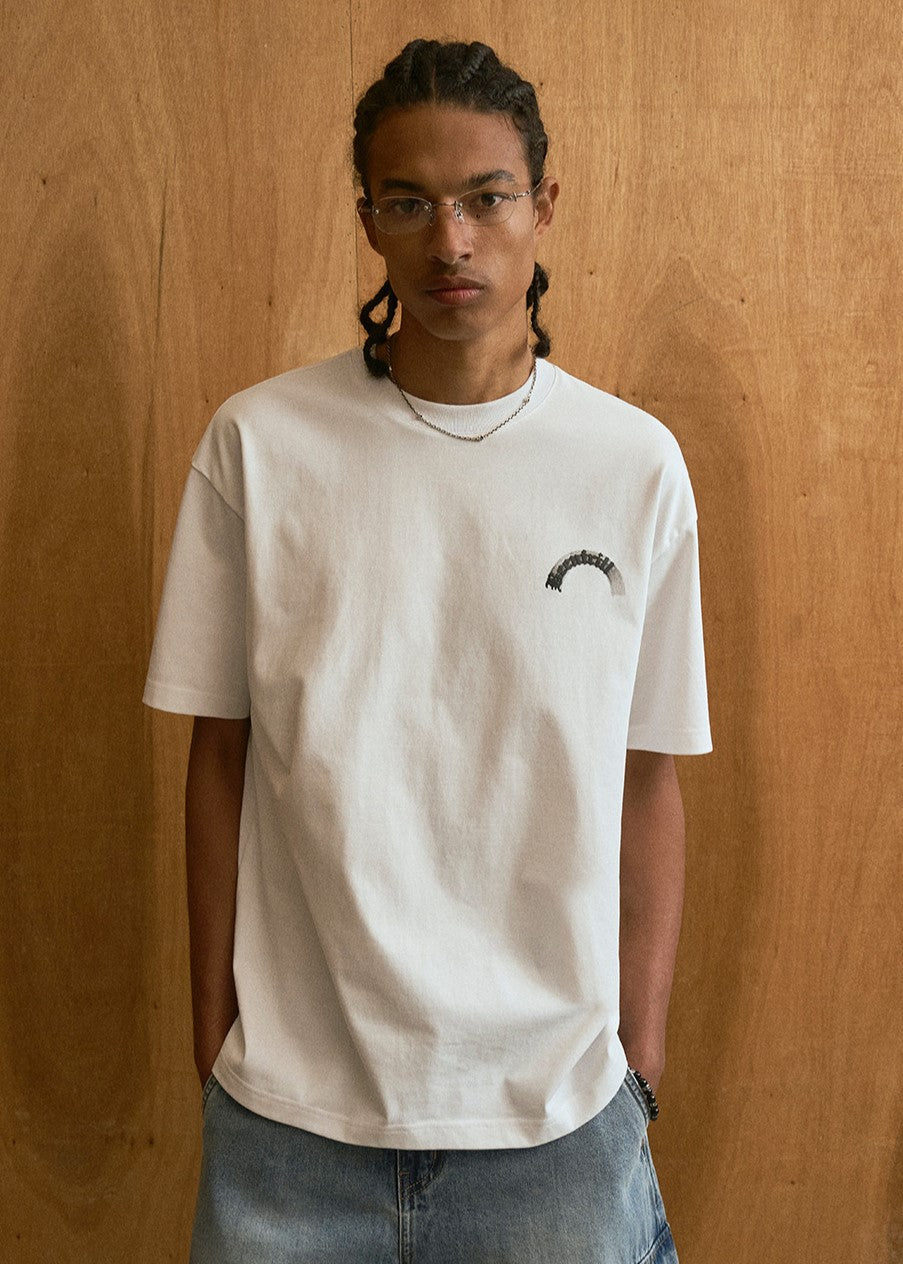 韓國 Beentrill Shading Lettering T-Shirt【BL015】