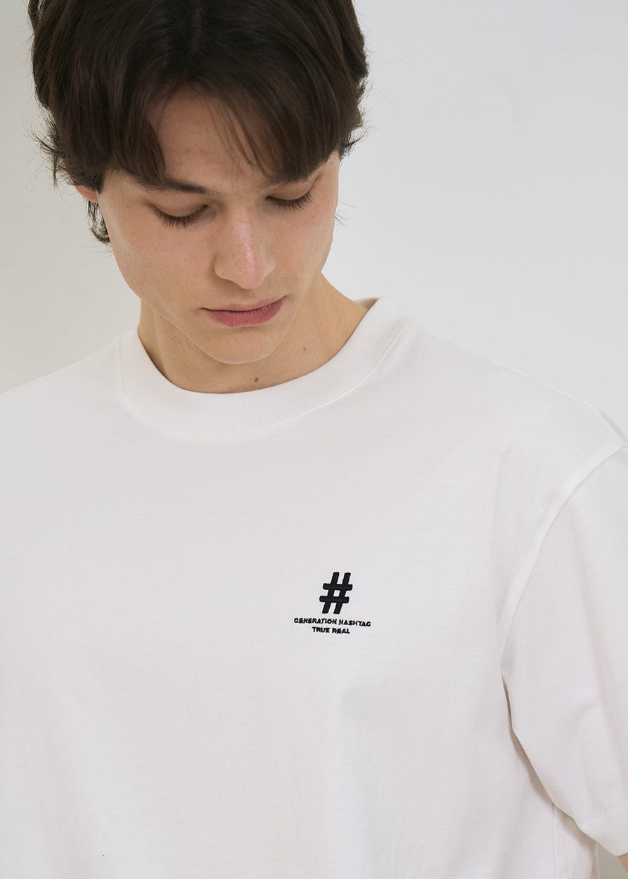 韓國 Beentrill Shake Hashtag Comfort Fit T-Shirt【BL017】