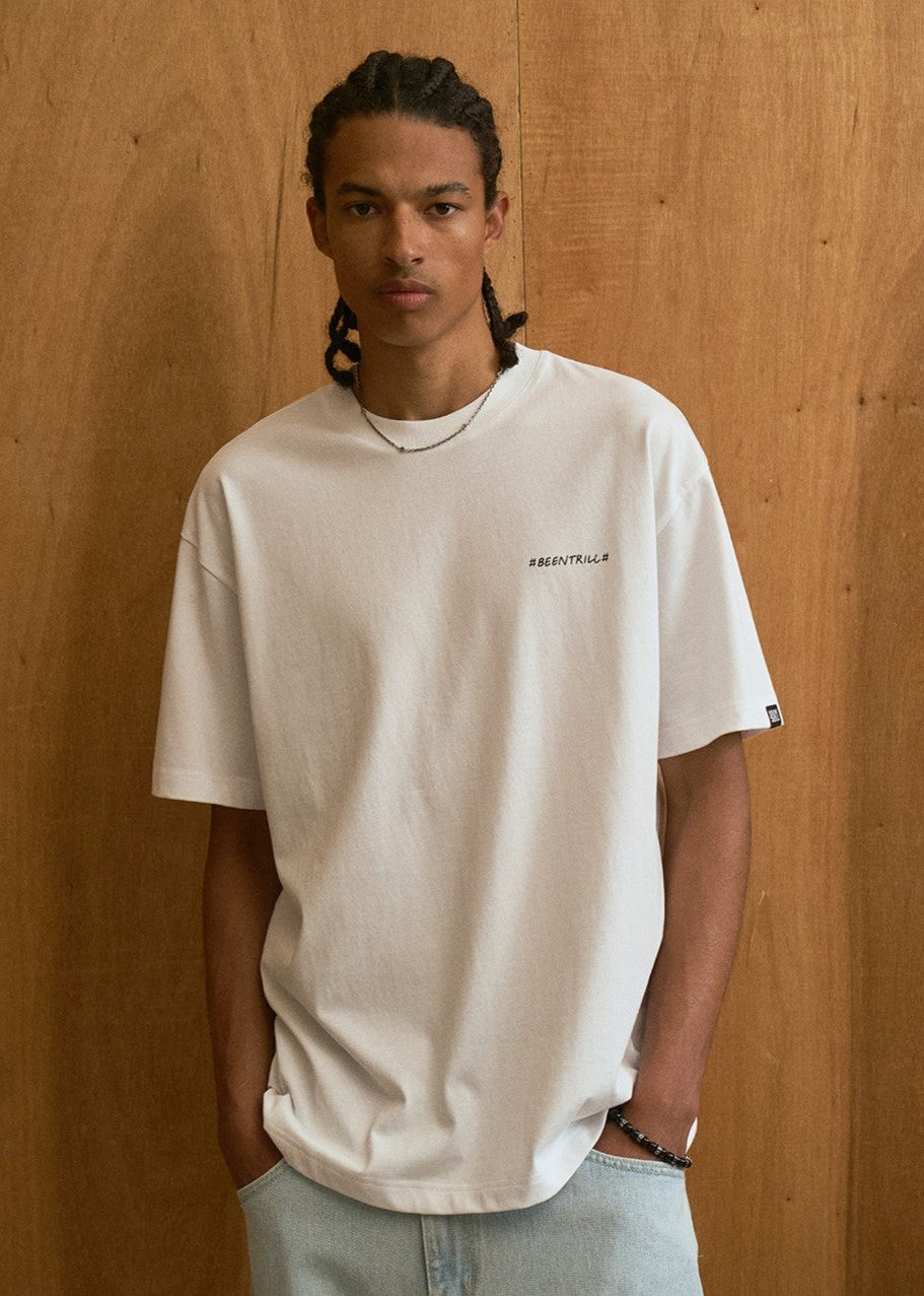 韓國 Beentrill Daisy Hashtag T-Shirt【BL021】