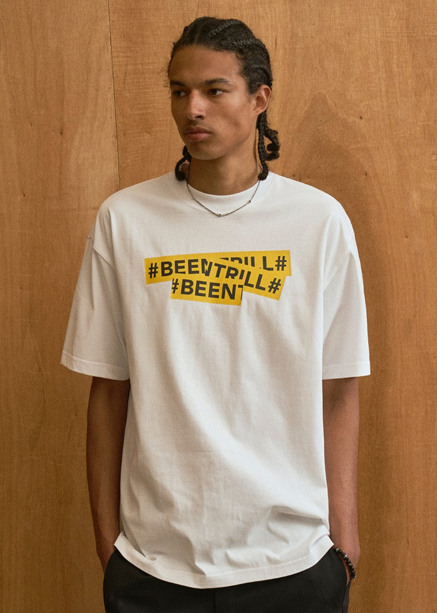 韓國 Beentrill Signature Taping T-Shirt【BL023】
