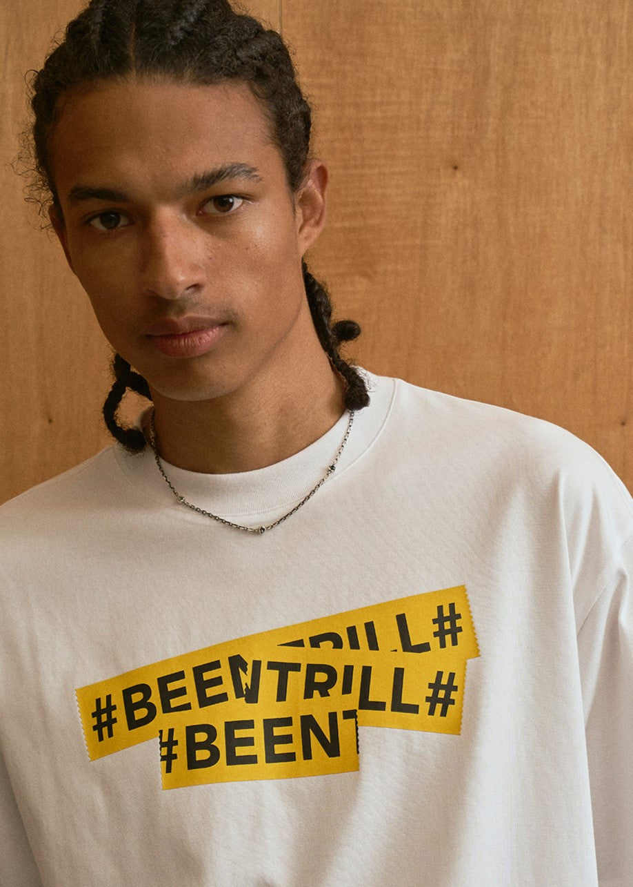 韓國 Beentrill Signature Taping T-Shirt【BL023】