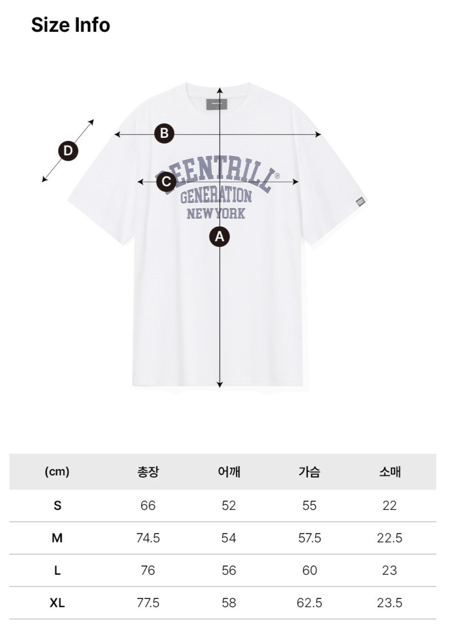 韓國 Beentrill BNY Arch Logo T-Shirt【BL024】