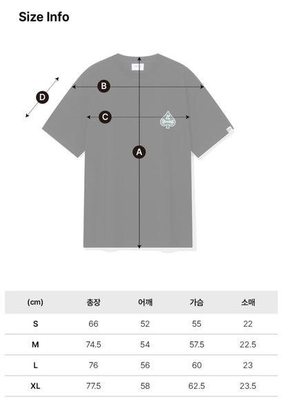韓國 Beentrill Spade Hashtag T-Shirt【BL029】