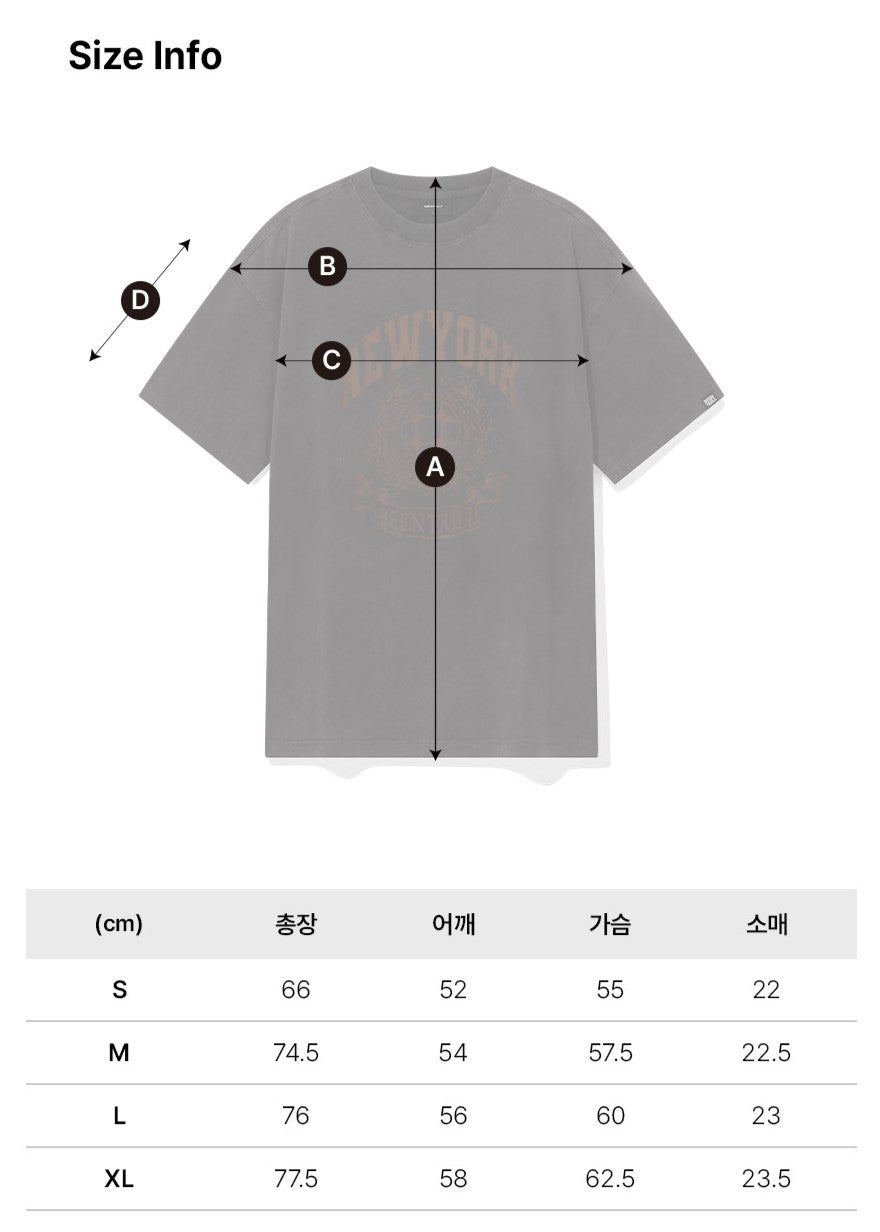 韓國 Beentrill BNY Pigment T-Shirt【BL038】