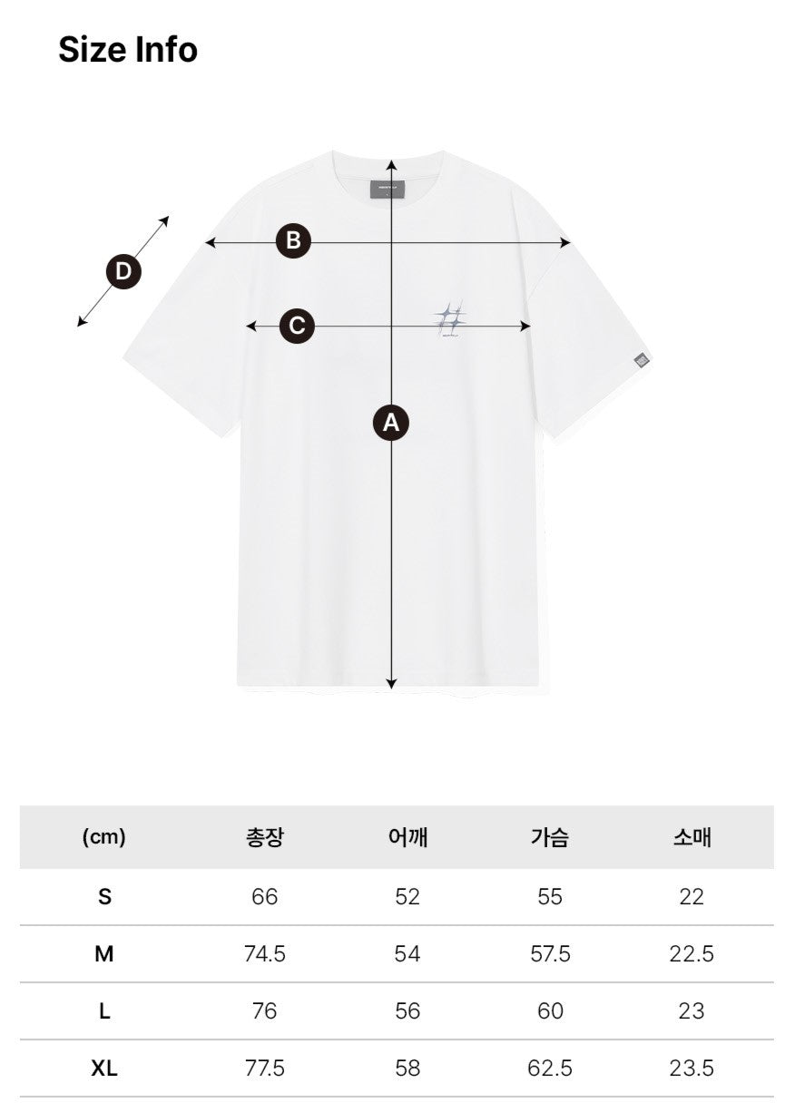 韓國 Beentrill Star Hashtag T-Shirt【BL044】