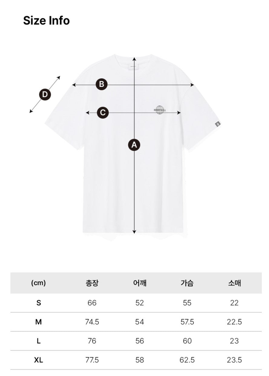 韓國 Beentrill Globe Line T-Shirt【BL047】