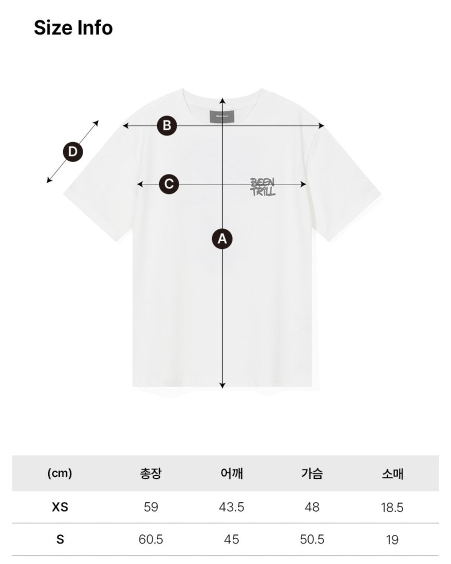 韓國 Beentrill Women's Spray Hashtag T-Shirt【BL057】