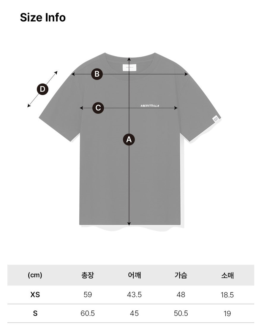 韓國 Beentrill Women's Daisy Hashtag T-Shirt【BL058】