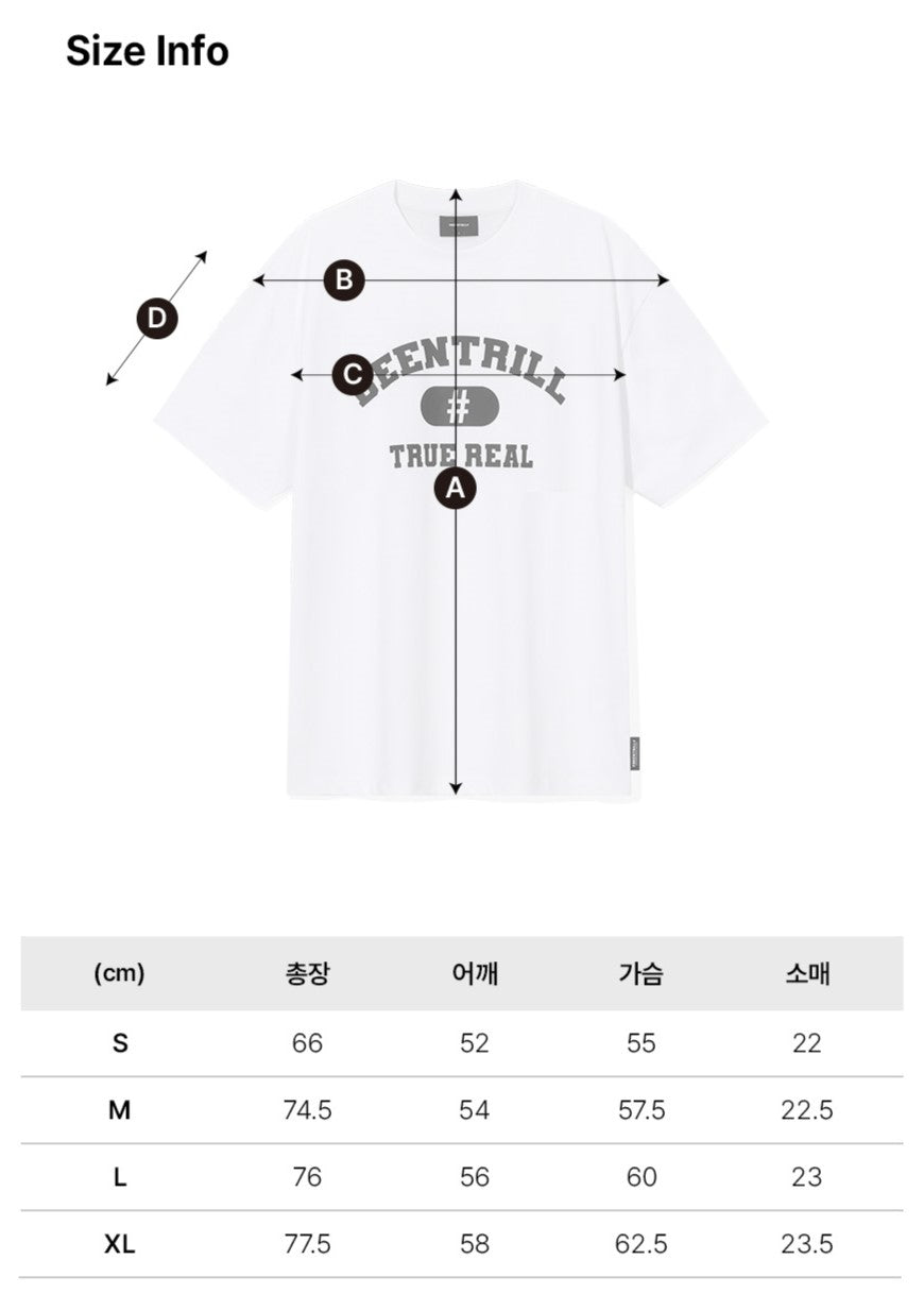 韓國 Beentrill True Real Arch Logo T-Shirt 2PACK【BL050】