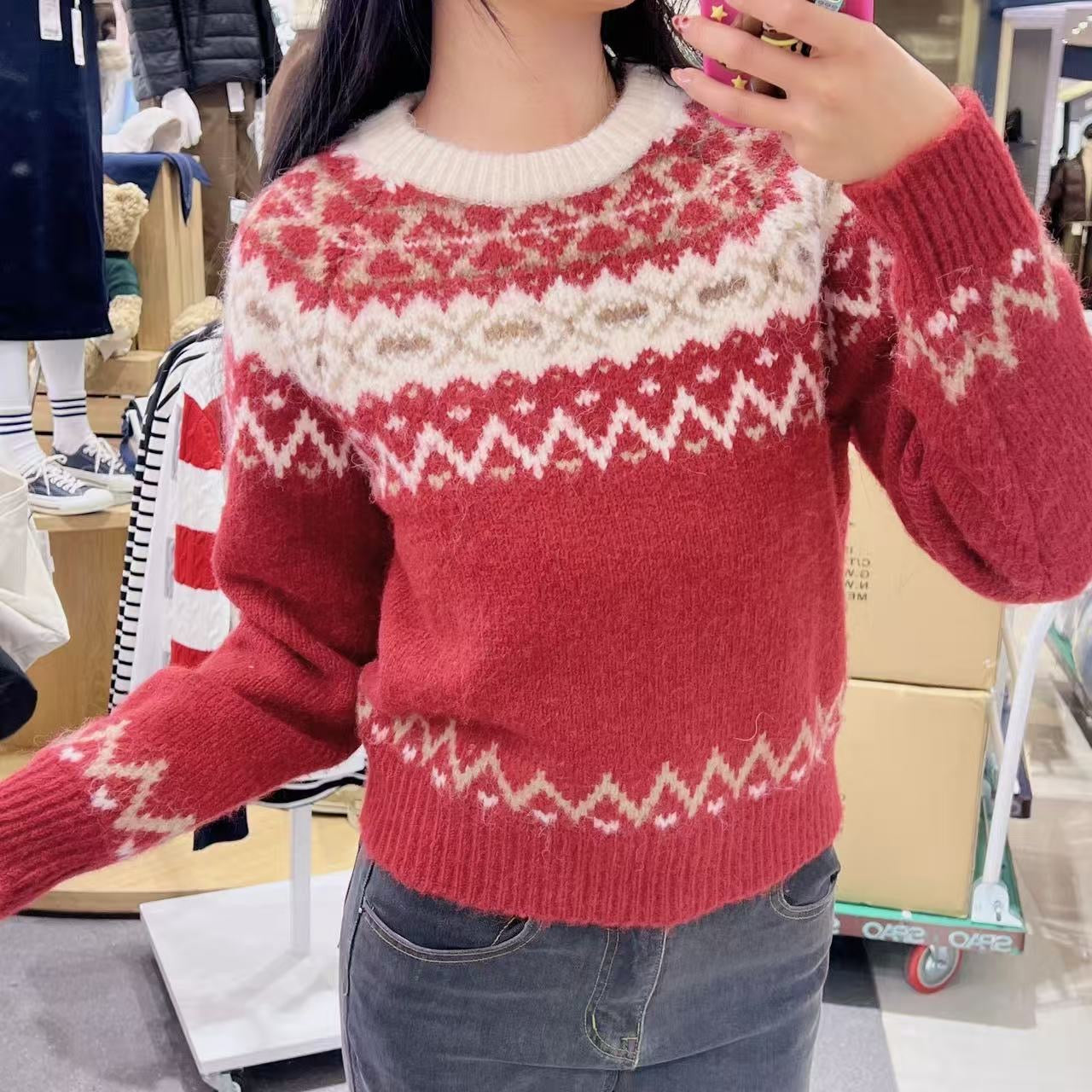 韓國 SPAO Fair Isle Sweater【SP312】