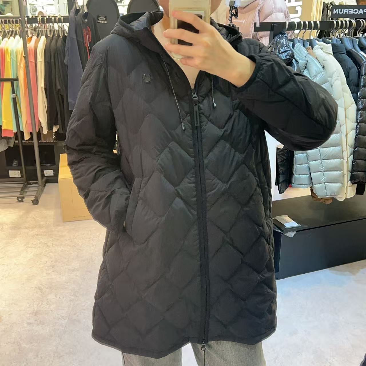 韓國 LifeWork Women's Lite Diamond Quilted Hooded Long Down Jumper (鴨絨)【LW006】