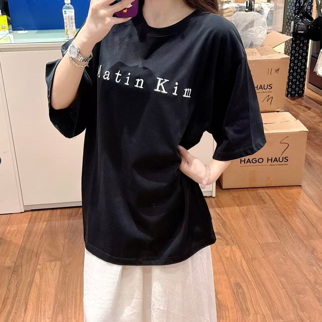 韓國 MK T-Shirt (刺綉)【MK015】