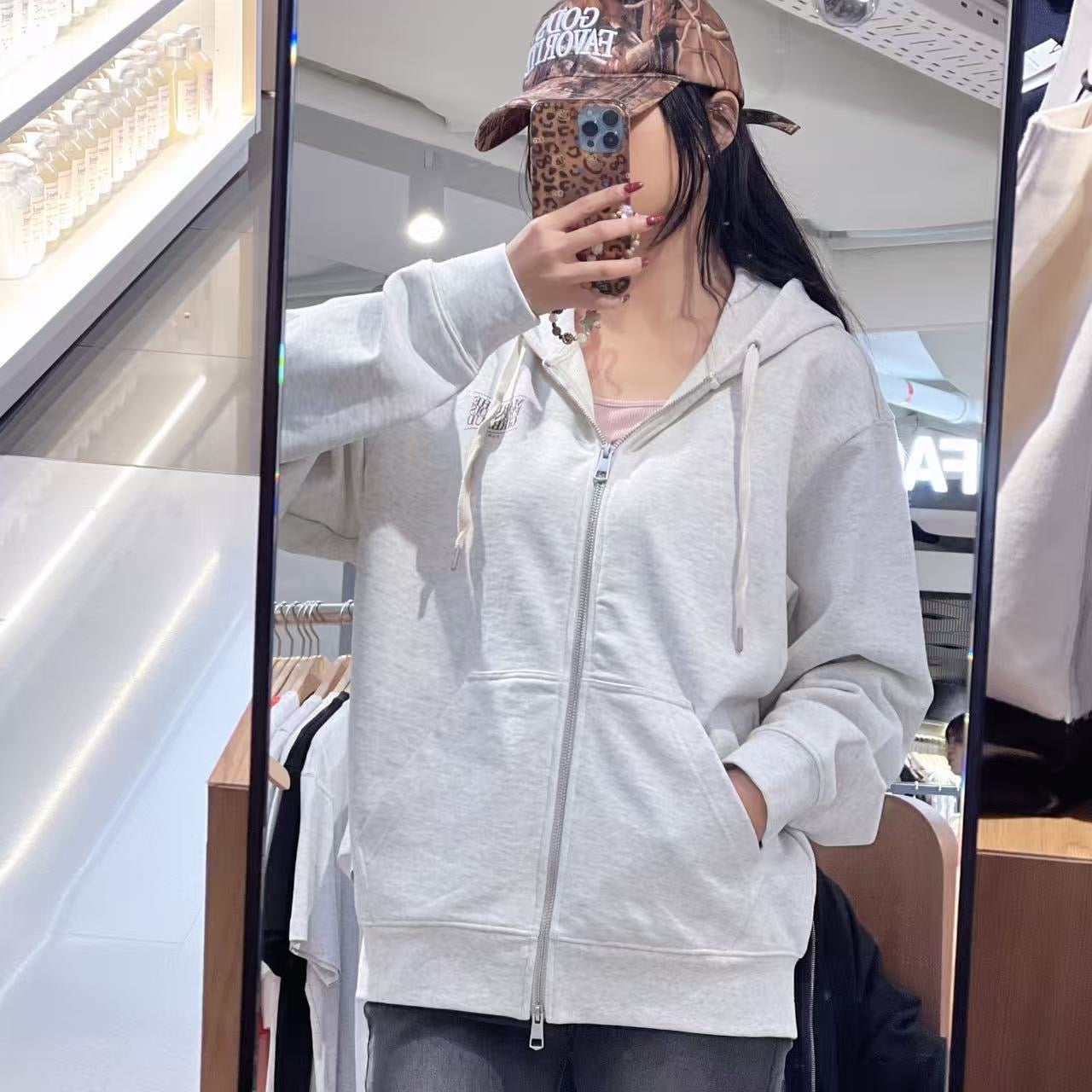 韓國 Marithe Francois Girbaud Classic Logo Hoodie Zipup【MF648】