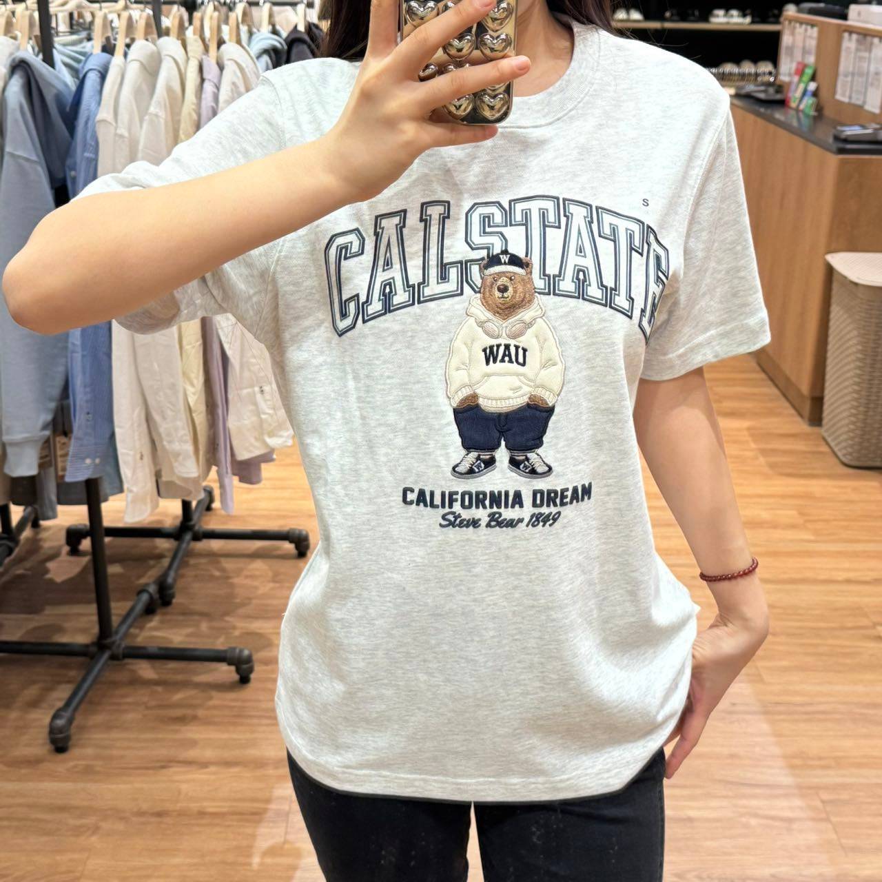 韓國 Who.A.U Steve Patch T-Shirt【WA049】 - STT Mall HK 靚太網購