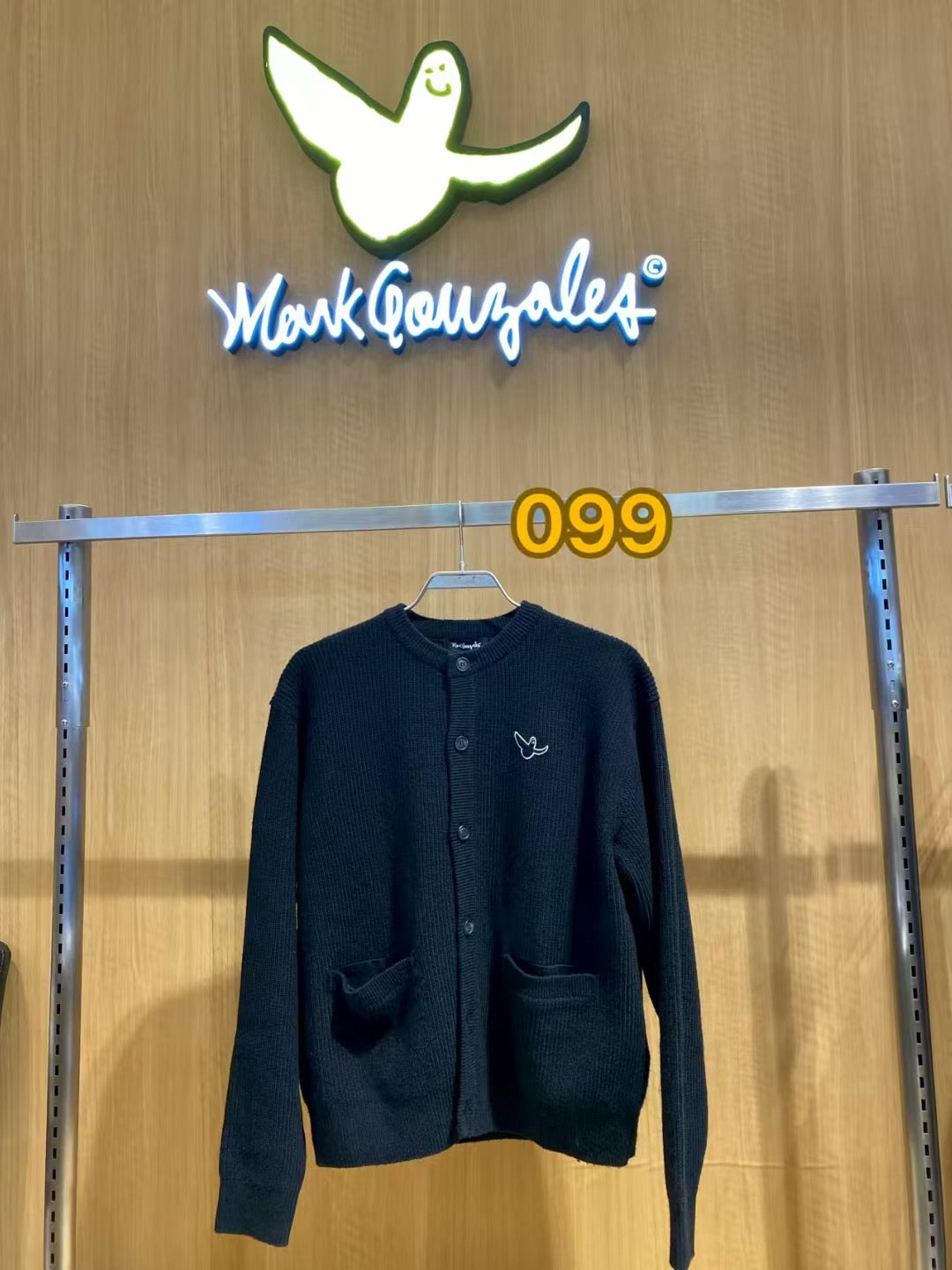 韓國 Mark Gonzales Angel Round Neck Knit Cardigan【MG137】