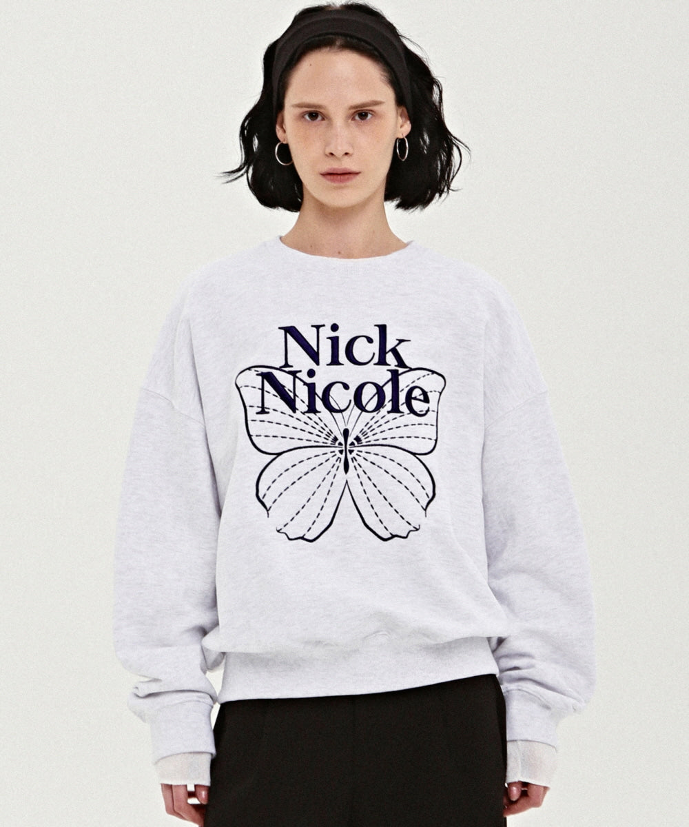 韓國 Nick Nicole Butterfly Signature Sweatshirt【NK001】