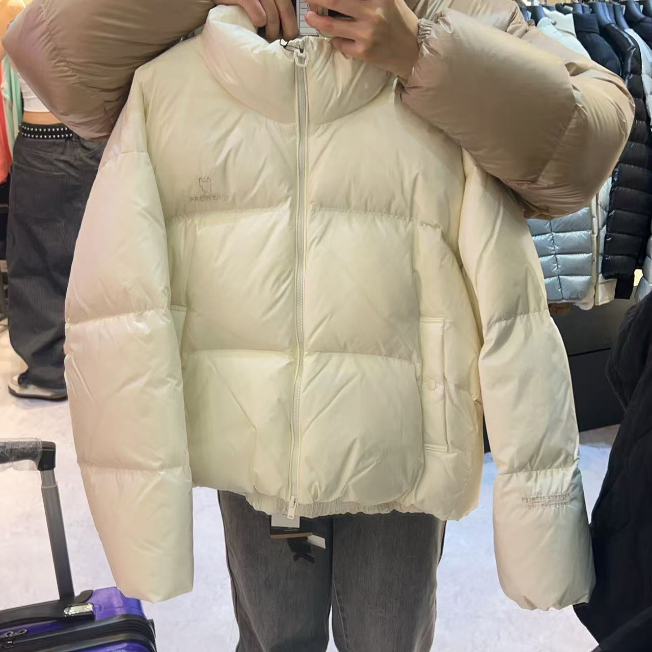 韓國 LifeWork Women's Soft Air High Neck Short Down Jumper (鴨絨)【LW011】