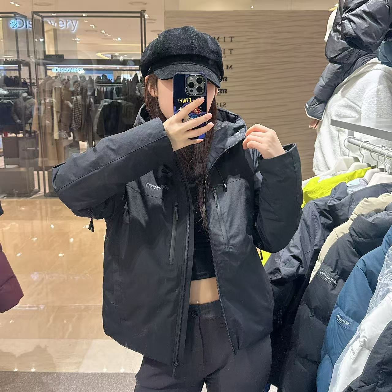 韓國 Discovery Women's Bergen Gore Windstopper Goose Down Lightweight Padding【DY172】