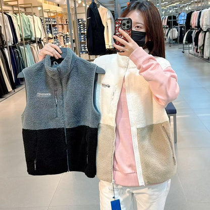 韓國 Discovery Universal Tech Fleece Colorblock Vest【DY148】