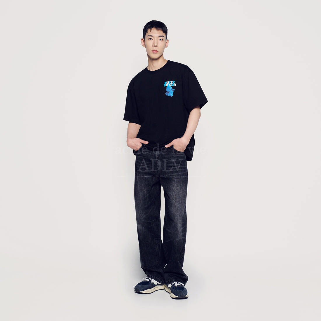 韓國 ADLV FUZZY FONT DRAGON SHORT SLEEVE T-SHIRT【AD005】