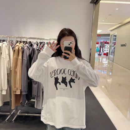 韓國 Video Jockey NYANG NYANG NYANG LS T-SHIRTS【VJ002】 - STT Mall HK 靚太網購