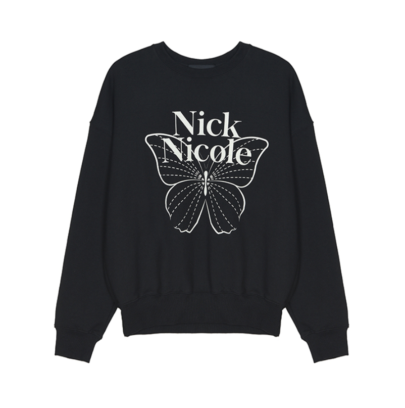 韓國 Nick Nicole BUTTERFLY SIGNATURE SWEATSHIRT【NN041】