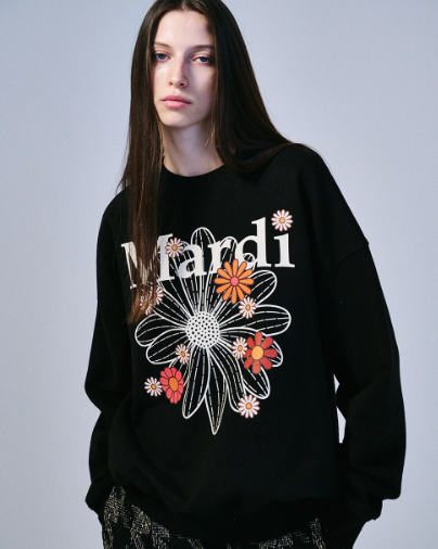 韓國 Mardi Mercredi SWEATSHIRT FLOWERMARDI BLOSSOM