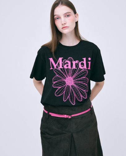 韓國 Mardi Mercredi TSHIRT FLOWERMARDI