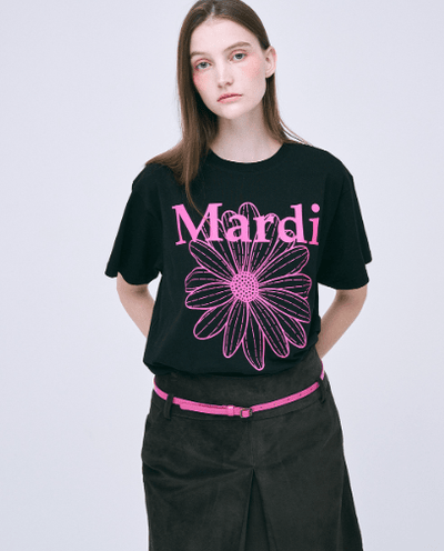 韓國 Mardi Mercredi TSHIRT FLOWERMARDI【MM032】