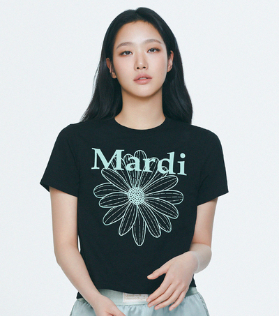 韓國 Mardi Mercredi SLIM TSHIRT FLOWERMARDI【MM033】