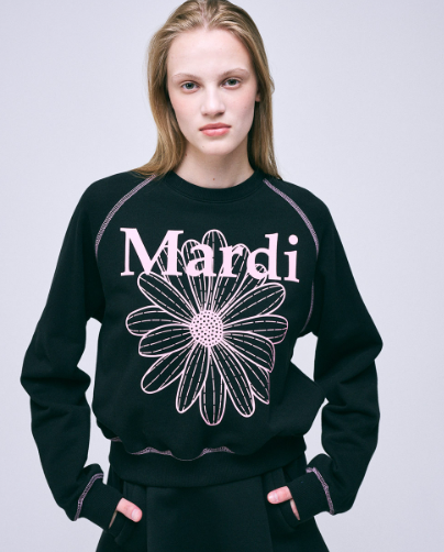 韓國 Mardi Mercredi SWEATSHIRT RAGLAN FLOWERMARDI