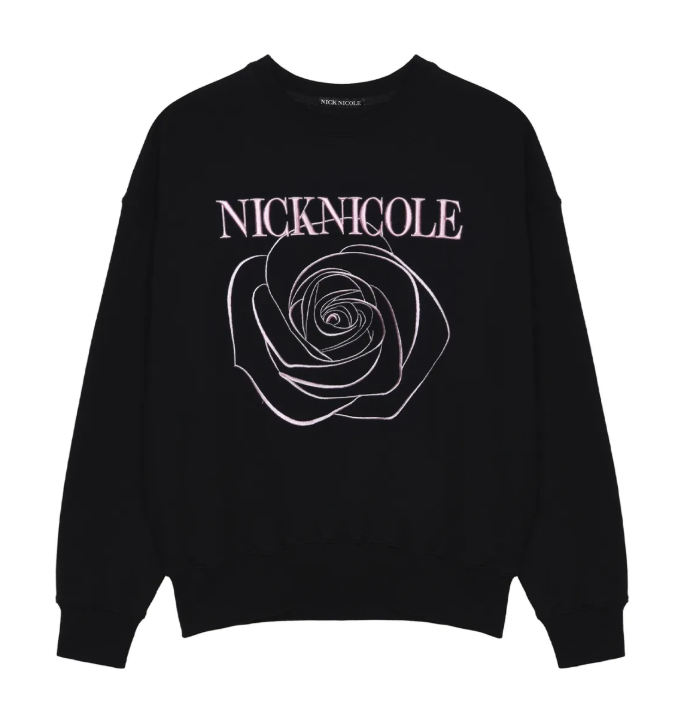 韓國 Nick Nicole VOLUME NICOLE ROSE SWEATSHIRT【NN040】