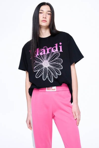 韓國 Mardi Mercredi TSHIRT FLOWERMARDI GRADATION