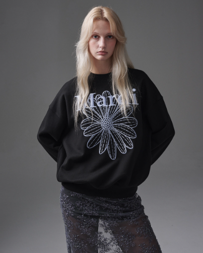 韓國 Mardi Mercredi SWEATSHIRT FLOWERMARDI NEEDLEWORK