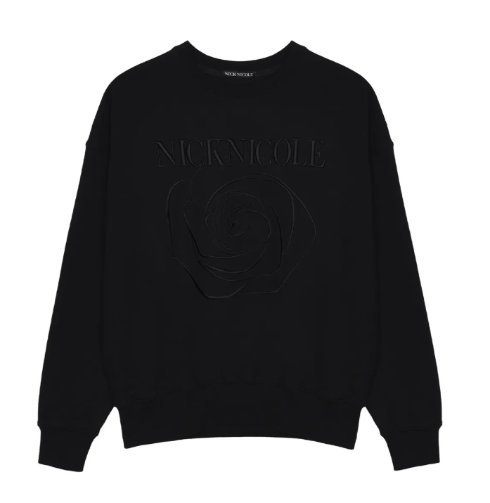 韓國 Nick Nicole VOLUME NICOLE ROSE SWEATSHIRT【NN040】