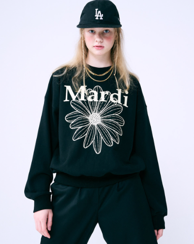 韓國 Mardi Mercredi SWEATSHIRT FLOWERMARDI