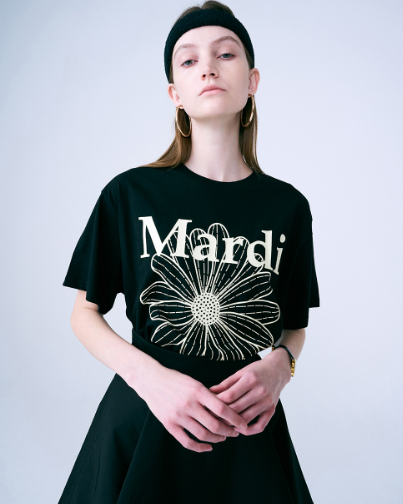 韓國 Mardi Mercredi TSHIRT FLOWERMARDI