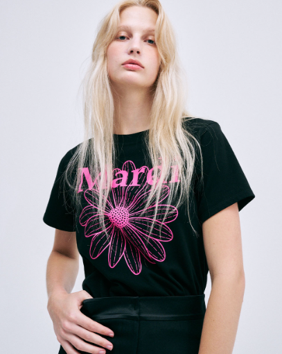 韓國 Mardi Mercredi SLIM TSHIRT FLOWERMARDI